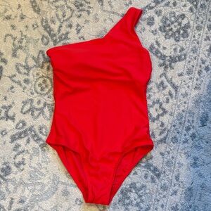 NWT Kona Sol Vibrant One Shoulder Swimsuit